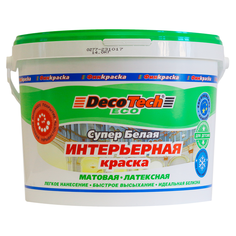 Эко бел стандарт. Краска фасадная ВД Decotech Eco 2л. Decotech Eco краска в/э. Шпатлевка Decotech Plastrock. Краска белая Eco.