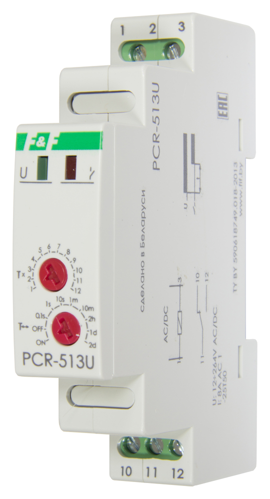 Реле времени PCR-513 230В с задержкой включения Евроавтоматика EA02.001.003 Купи - Товар на картинке можно купить.