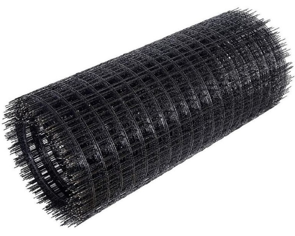 Setka kompozitnaya 100kh100 mm chernaya ETIZ