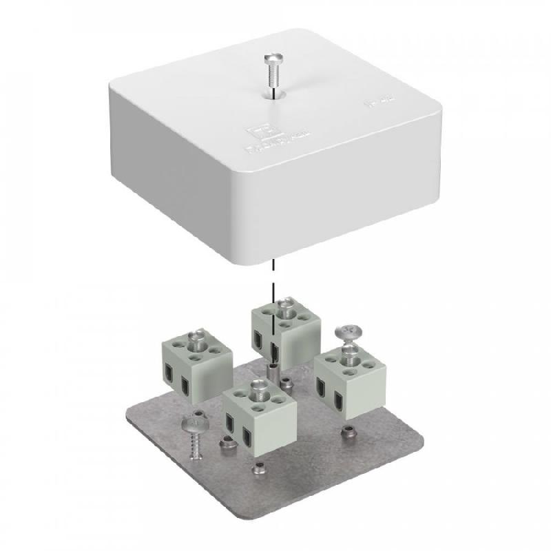 izdeliya elektroustanovochnye   Korobka ognestoykaya dlya kabel-kanala  75kh75kh30 40-0450-FR1.5-8 E15-E120   1