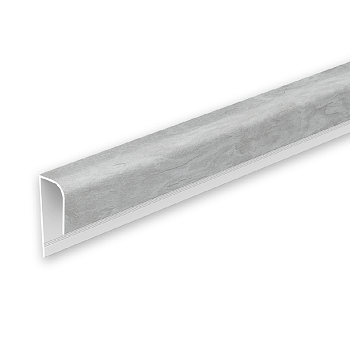 Profil L dlya paneley 8 mm Ideal Lamini - 519 Venetsiya svetlo-pepelnaya