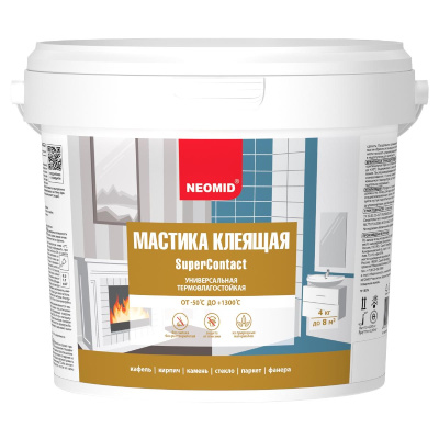 1Mastika kleyashchaya termostoykaya universalnaya Neomid (4 kg.)