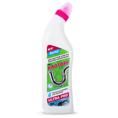 41227_Sredstvo_dochistki_kanaliz.trub_750ml_BARHAT_UL_TRA_Mr.KROTOFF_UB_202_gel_utenok_