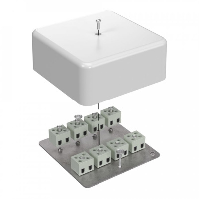 izdeliya elektroustanovochnye   Korobka ognestoykaya dlya kabel-kanala  103kh103kh45 40-0470-FR2.5-16 E15-E120   1