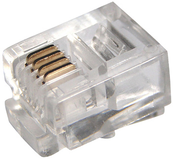 sredstva bezopasnosti   razemy   dzhek telefonnyy UTP, RJ-14 (6P4C), CAT 3 PROconnect   1