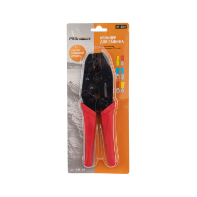 sredstva bezopasnosti   Krimper HT-336H dlya obzhima izolirovannykh avtoklemm 0,5-6,0mm² PROconnect, 12-3014-4   2
